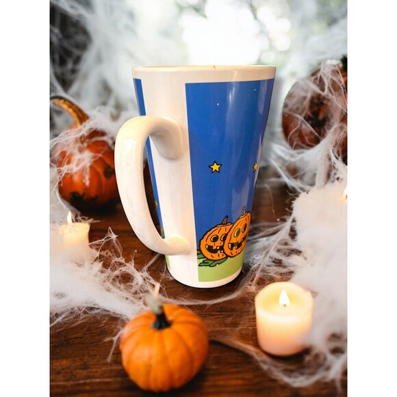 Peanuts Snoopy Woodstock Halloween Great Pumpkin Coffee Charlie Brown Mug Bats - Picture 5 of 7